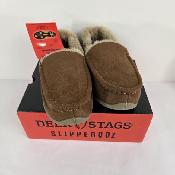 Deer Stags Slipperooz Youth Size 1 Lil Spun Chestnut With Box - Picture 8 of 8